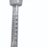 Deluxe floating thermometer with string attachment